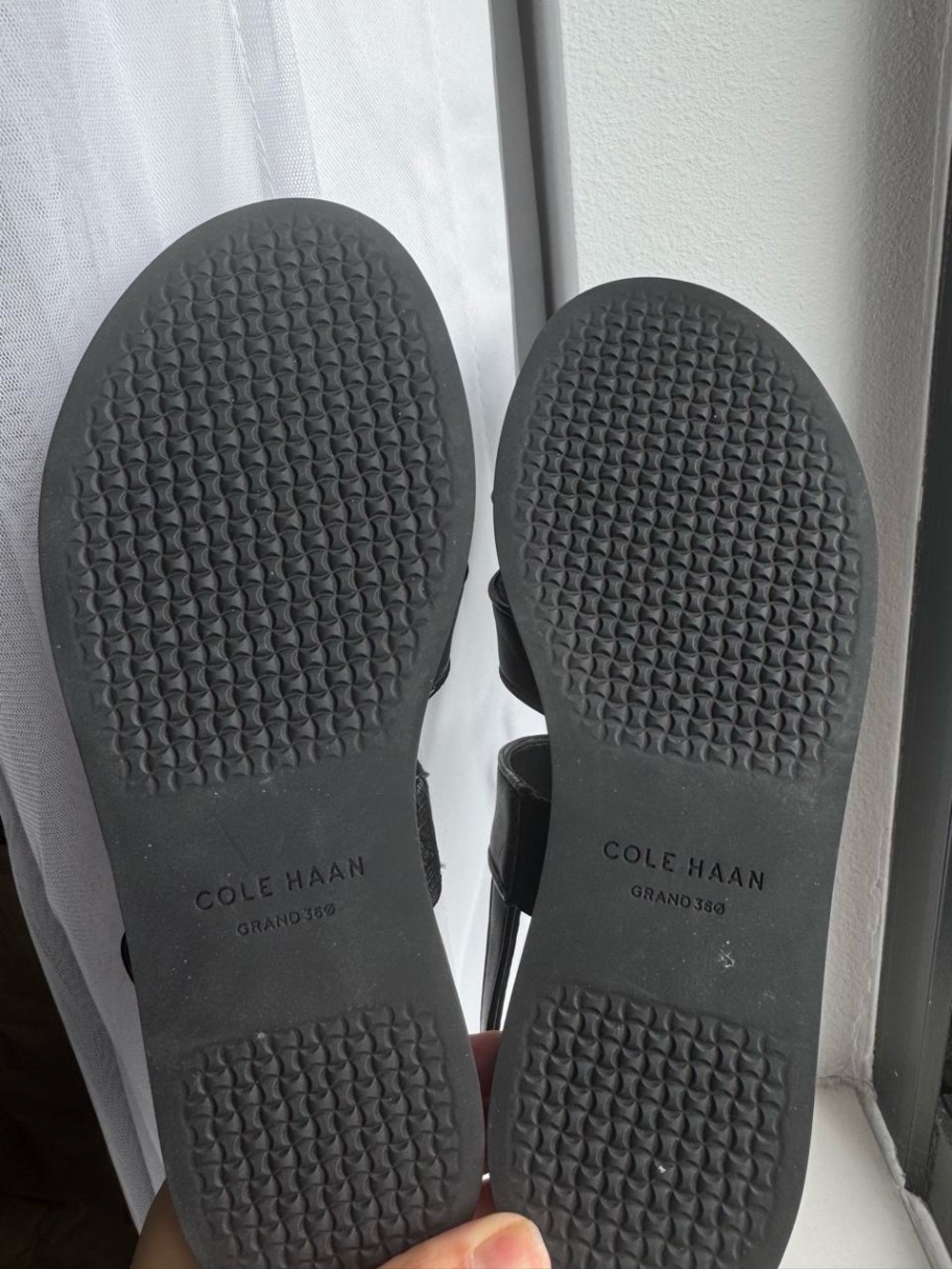 Cole Haan Black Leather Strappy Slingback Sandal - Picture 4 of 4